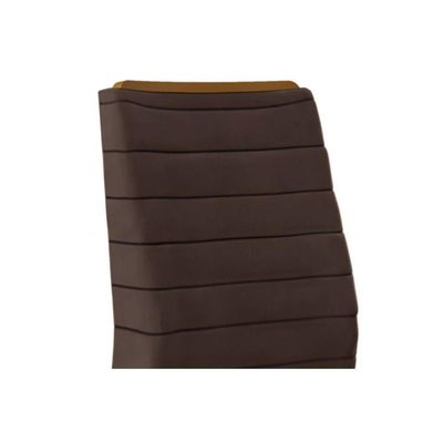 Cadeira De Cozinha Ondina Kit 2 Un Cedro Suede Moca Marrom