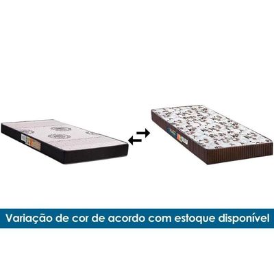 Conjunto Box Solteiro: Colchão Anatômico Polar D28 Orthoface Black + Base Crc Suede Black (88x188)