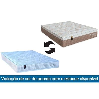 Cama Box Queen: Colchão Molas Ensacadas Orthoflex Sensitive + Base Crc Courano White (158x198)