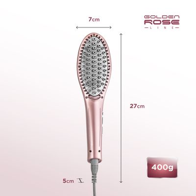 Escova Alisadora Mondial Golden Rose EA-02 Bivolt