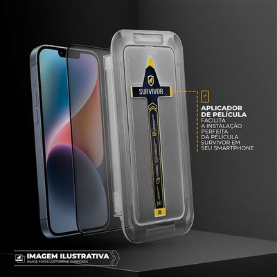 Película para iPhone 16 Pro Max com Aplicador - Survivor Fosca - Gshield