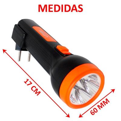 Lanterna Led Recarregável Bivolt Longo Alcance Caça E Pesca