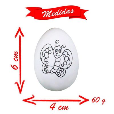Ovos De Páscoa Infantil Para Colorir 6cm