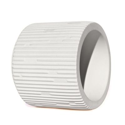 Vaso Decorativo Contemporâneo 7cm Em Cimento Artesanal Branco