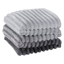 Cobertor Queen Fluffy Manta Flannel Ultrasoft Grafito