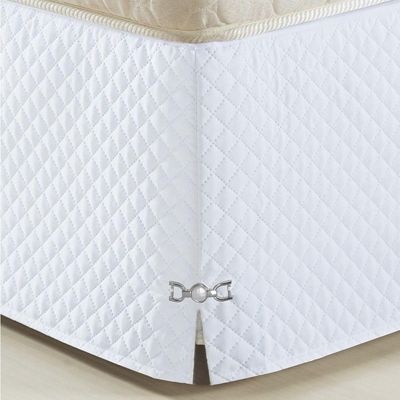 Saia Para Cama Box Casal Padrão Veneza Branco