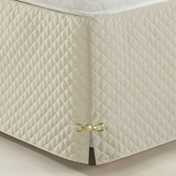 Saia Para Cama Box Solteiro Veneza Palha