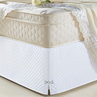 Saia Para Cama Box Solteiro Veneza Branco