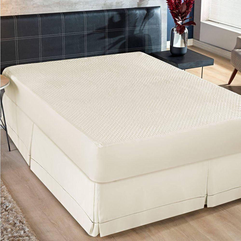Saia Para Cama Box King Ponto Palito Palha