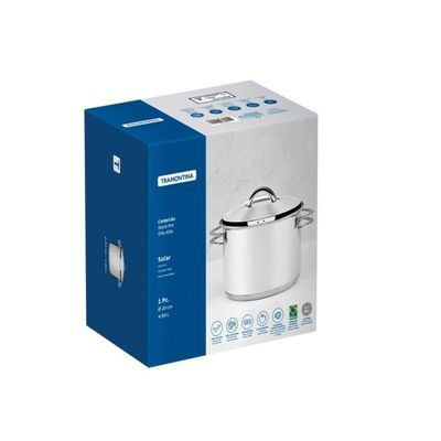 Caçarola Solar 24 Cm 7,8 L Em Aço Inox