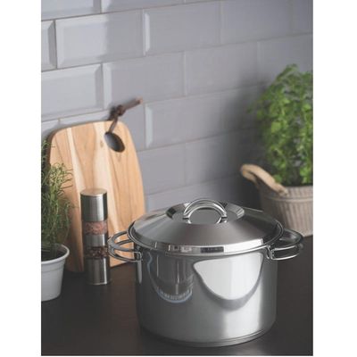 Caçarola Solar 24 Cm 7,8 L Em Aço Inox
