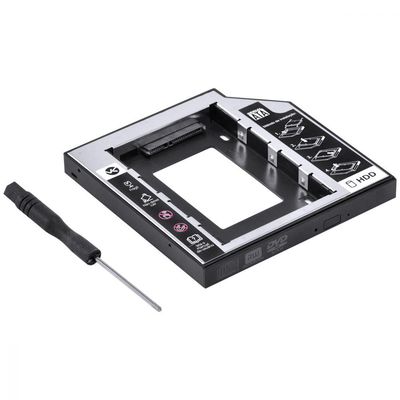 Adaptador Caddy Para Hd Ou Ssd Gaveta Dvd Notebook Sata 12.7