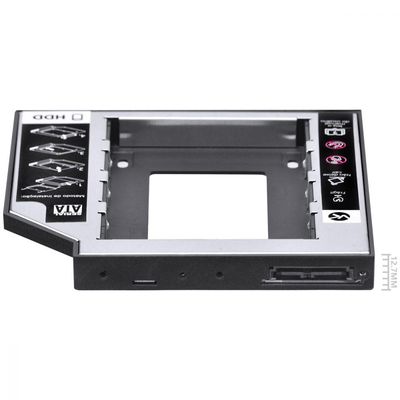 Adaptador Caddy Para Hd Ou Ssd Gaveta Dvd Notebook Sata 12.7