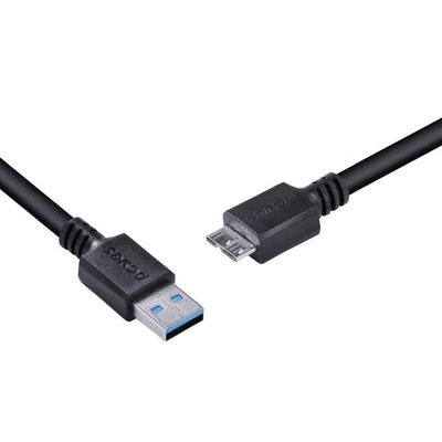 Cabo Para Hd Externo Usb A 3.0 Macho Para Micro Usb B 3.0 (1