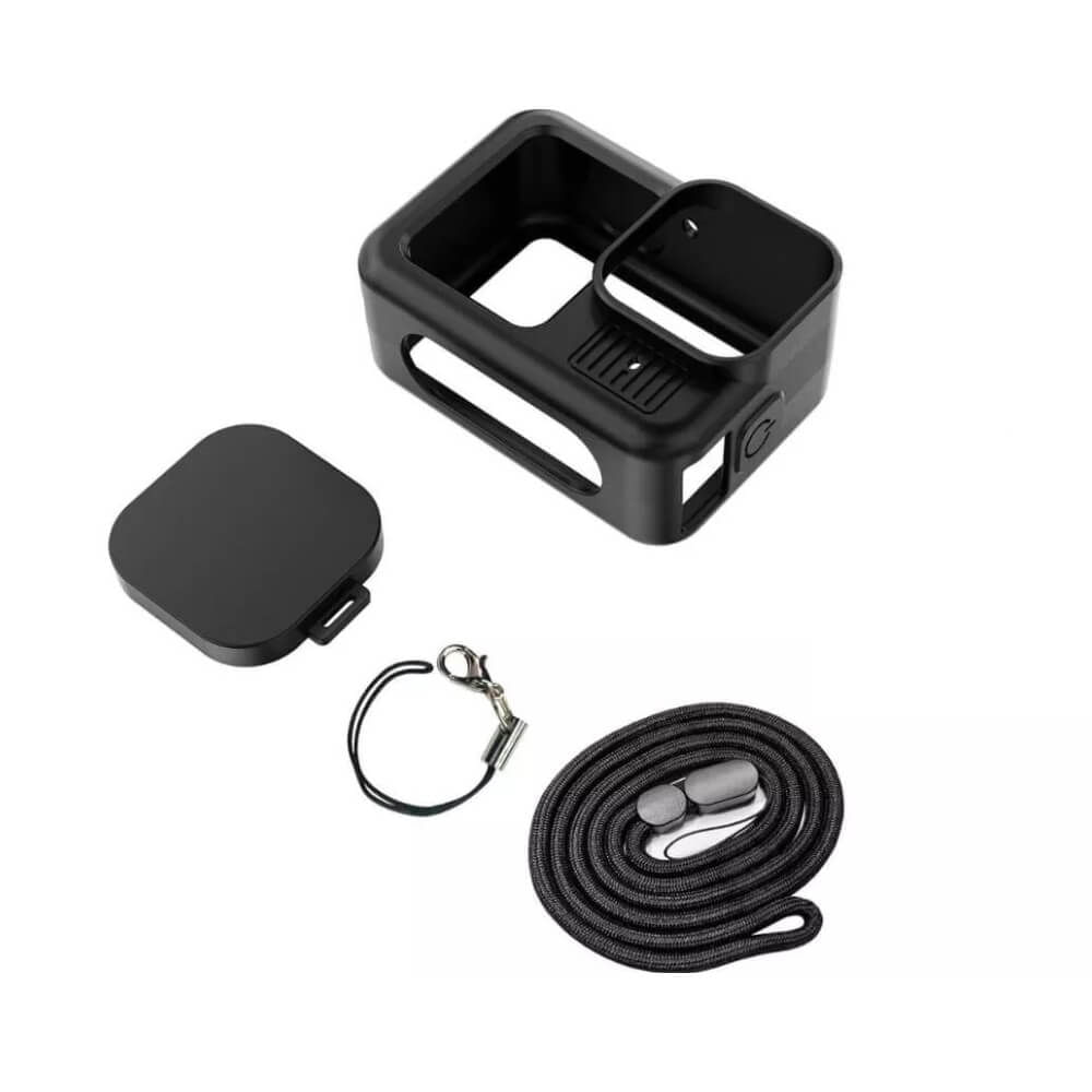 Capa de Silicone GoPro Hero 13 Black + Tampa para Lente Cor Preto