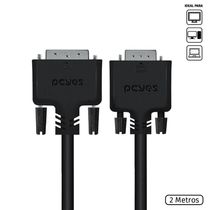 Cabo Dvi-I 24+5 Para Vga 15 Pinos Macho 2 Metros - Pdvm15-2
