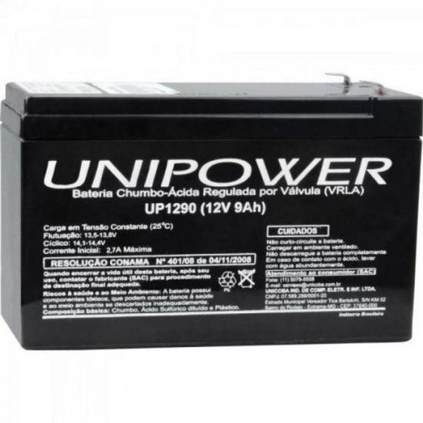 Bateria Estacionária Selada 12V/9A Vrla Up1290 Unipower