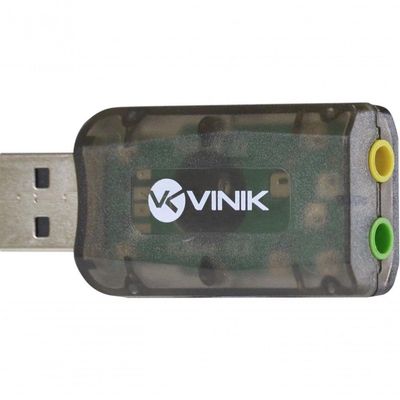 Adaptador Placa De Som Usb 5.1 Canais Virtual Ausb51