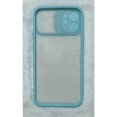 Capinha Silicone Protege Câmera Compativel Iphone 12 Mini 5.4 Translucida Cor Verde água