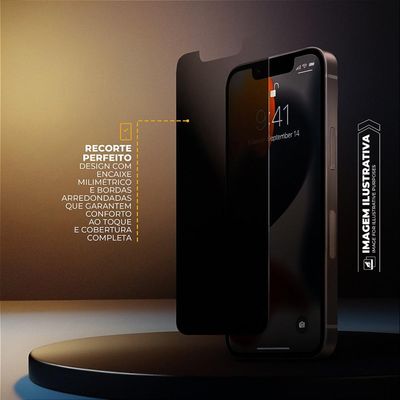 Película para iPhone 15 com Aplicador - Survivor Privacidade - Gshield