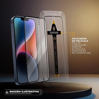 Película para iPhone 16 com Aplicador - Survivor Privacidade - Gshield