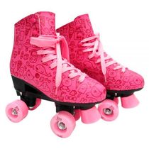 Patins Roller Estilo New Rosa - Dm Toys