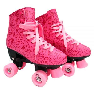 Patins Roller Estilo New Rosa - Dm Toys