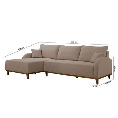 Sofá Albano Veludo 300 Chaise Lado Esquerdo Meu Sofá Online B002 Veludo Capuccino