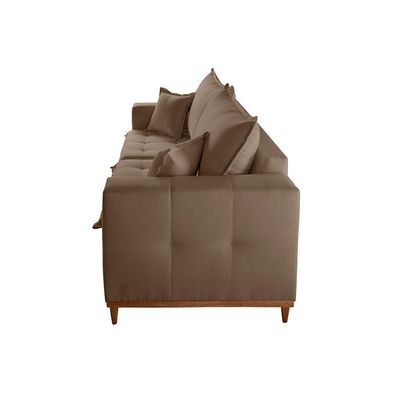 Sofá Matrix 02 Módulos De 90cm B25cm Meu Sofá Online B016 Veludo Marrom
