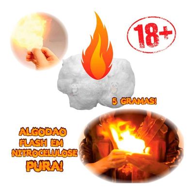 Algodão Flash - 5 Gramas Panda Magic Cor Branco