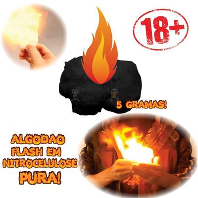 Algodão Flash - 5 Gramas Panda Magic Cor Preto