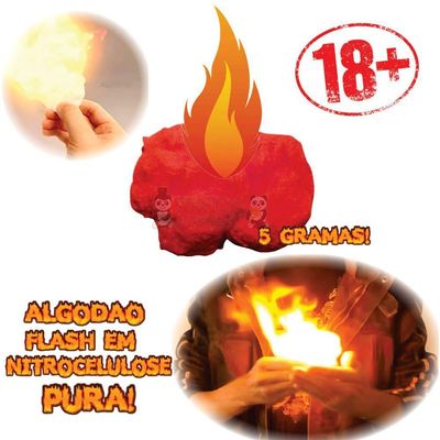 Algodão Flash - 5 Gramas Panda Magic Cor Vermelho