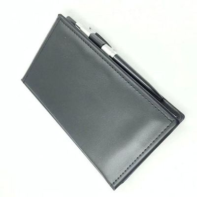 Kit 15 Bloco De Anotação Couro Sintético Com Mini Lembretes