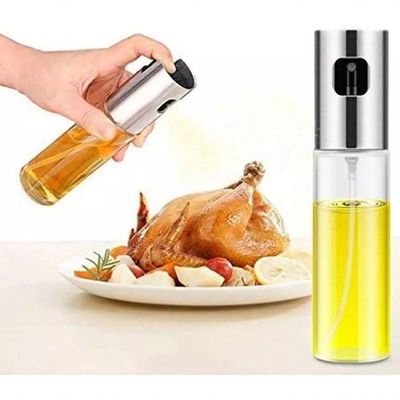 Kit 2Pcs Spray Porta Azeite-Vinagre Aço Inox Sem Desperdício