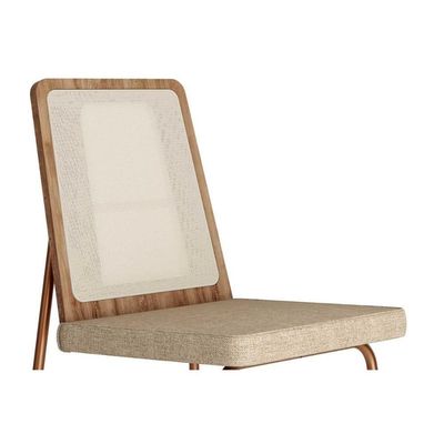 Kit 2 Cadeiras De Cozinha Wood 1751 Aço 2 Uni Rose Linho Areia