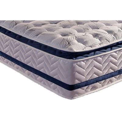 Cama Box Baú Solteiro: Colchão Molas Ensacadas Paropas Blue + Base Crc Black (88x188)