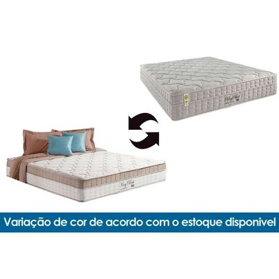 Cama Box Baú: Colchão Molas Ensacadas King Best Clean + Base Crc Suede Clean (193x203)