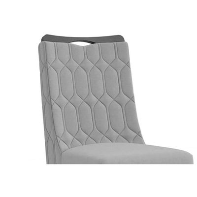 Kit 6 Cadeiras Sala Jantar Bia 6 Un Cedro Suede Moca
