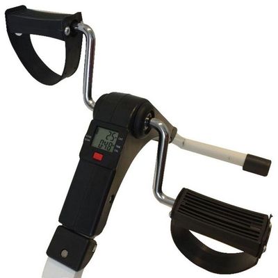 Mini Bicicleta Dobrável Preta com Monitor WCT Fitness
