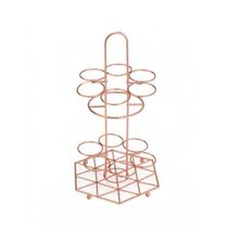 Suporte para temperos De Ferro Cromado Rose 16x16x31cm Lyor