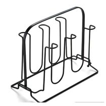 Suporte e Escorredor para 6 Copos Piatina Black Arthi