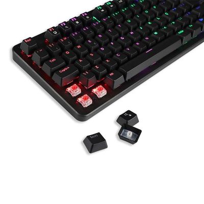 Warrior Dunky Teclado Gamer Mecânico Outemu Red Preto