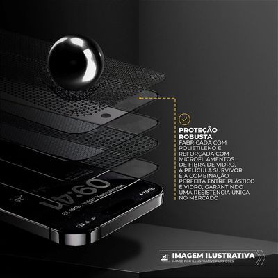 Película para iPhone 15 Pro Max com Aplicador - Survivor Fosca - Gshield