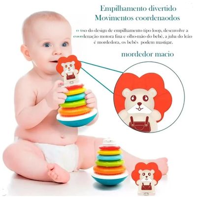 Brinquedo Empilhar Musical Ursinho  - Fenix