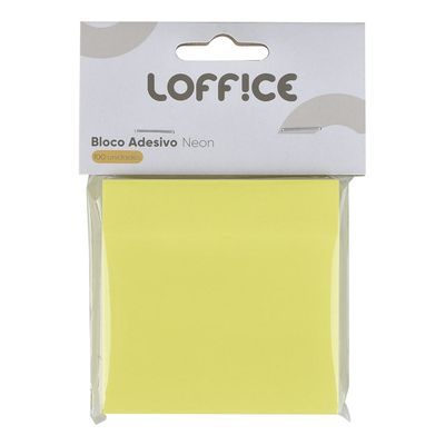 Bloco Adesivo 100 Folhas Neon Loffice Sortido