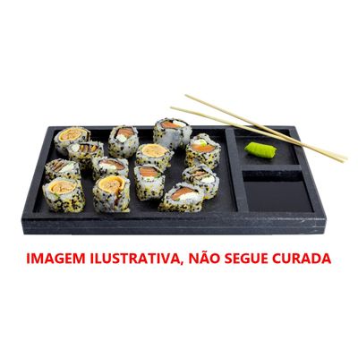 Tábua Pedra Sabão Borda Pé Divisórias Para Servir G 30x20cm