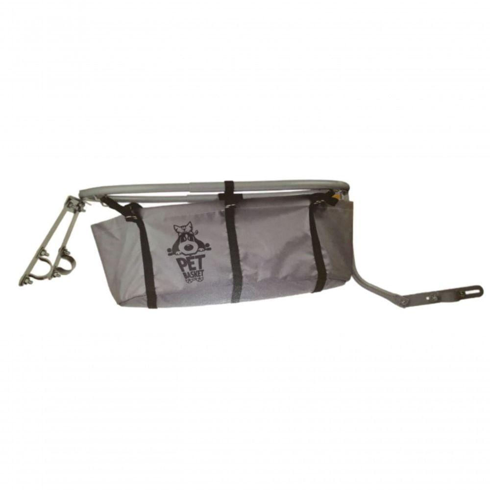 Pet-basket Pintado Simples Cor:cinza