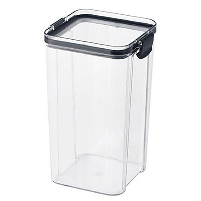 Pote Hermetico Conserva 1300ml Tampa Veda Acrilico Transparente Armazena Mantimento Alimento Temper