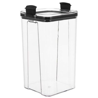 Pote Hermetico Conserva 1300ml Tampa Veda Acrilico Transparente Armazena Mantimento Alimento Temper