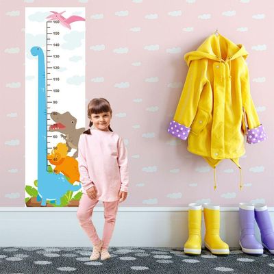 Régua De Crescimento Infantil Adesivo De Parede Dinossauro